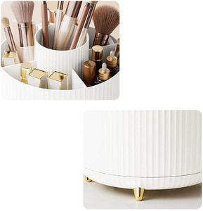 Boîte de <span class=keywords><strong>rangement</strong></span> cosmétique moderne à rotation 360° pour pinceaux de maquillage, accessoire de coiffeuse, idéale pour cosmétiques et stylos - Product Image 4
