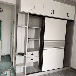 Armario de Dormitorio Minimalista de Madera, Mueble de Almacenamiento Modular para Apartamentos y Hoteles - Product Image 2