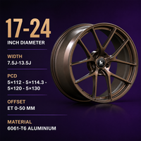 Jantes forgées en bronze à 6 branches, 2 pièces, 18 19 20 21 pouces, 5x112, 6061-T6 pour BMW M4, direct usine, alliage personnalisé, concave, à déport profond
