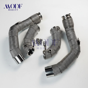 Tuyau d'échappement turbo haute performance avec protection thermique pour BMW F90 M5 S63 4.4T, kit de tuyau d'échappement à barrière thermique avancée - Product Image 3