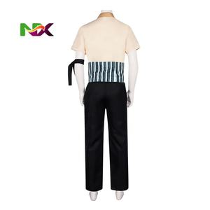 Costume de cosplay <span class=keywords><strong>One</strong></span> <span class=keywords><strong>Piece</strong></span> Anime <span class=keywords><strong>Zoro</strong></span> Wano Country avec combinaison en polyester pour adultes unisexes, Halloween, spectacle sur scène - Product Image 5