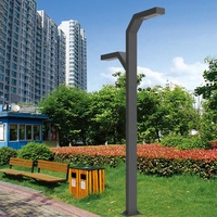 Lampadaire LED de jardin à double bras, prix de gros, 2M, 2.5M, 3.5M, 5M, pour éclairage routier