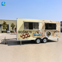 Camion de restauration multifonctionnel, cuisine complète pour événements en plein air, usage commercial, haute performance, logistique professionnelle