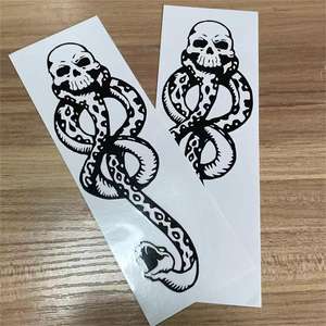 Pegatinas de <span class=keywords><strong>tatuaje</strong></span> temporal Tribal de nuevo diseño, <span class=keywords><strong>serpiente</strong></span> de <span class=keywords><strong>brazo</strong></span> resistente al agua de larga duración para mujeres y hombres - Product Image 3