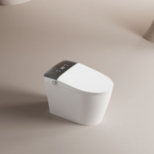<span class=keywords><strong>Toilette</strong></span> intelligente en céramique moderne IPX4, auto-nettoyante, chauffée, double chasse d'<span class=keywords><strong>eau</strong></span>, télécommande, économie d'<span class=keywords><strong>eau</strong></span>, allongée, siphon en S - Product Image 1