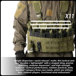 حقيبة تكتيكية للصدر ، سترة صغيرة الحجم مع تسخير قابل للتعديل ، 5.56 ، 9 من حقيبة ماج - Product Image 5