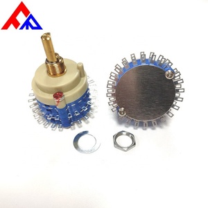 Nuevo Interruptor Rotatorio y de Posición Personalizado de Metal, Eje Plano de 6mm de Diámetro, Forma de 29mm, 2 Polos, Multicapa, 24 Bits - Product Image 2