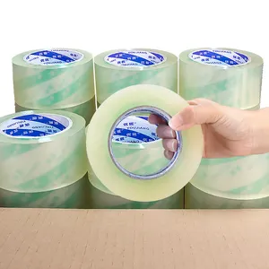 Youjiang im lặng rõ ràng minh bạch Acrylic mềm không thấm nước mạnh mẽ dính carton niêm phong băng để đóng gói