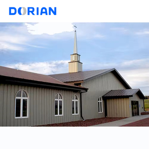 Edificio Prefabricado de Acero de Diseño Moderno para <span class=keywords><strong>Iglesia</strong></span> o Almacén - Product Image 3