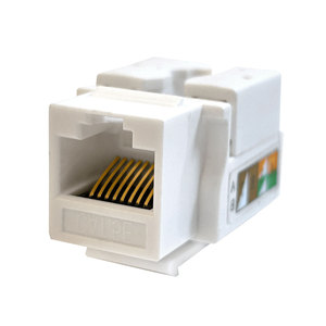 모듈식 네트워크 비 차폐 펀치 다운 고양이 6 모듈 잭 RJ45 Cat6a 90 도 UTP 툴리스 키스톤 잭 - Product Image 1