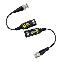 Transceptor Pasivo de Video Balun para Cámara Analógica HD de 8MP con Puerto Único, BNC RJ45, Cable UTP Cat5/Cat6, Pares Trenzados, 60dB