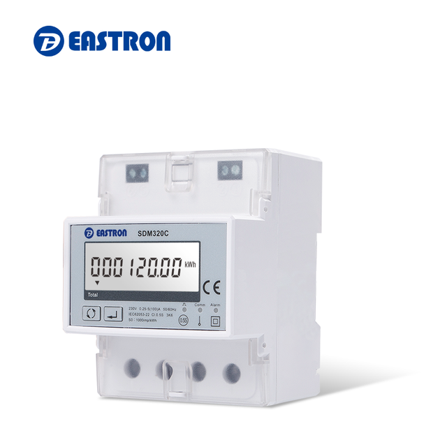 Eastron SDM320C CE Approved 1P2W Smart Power Analyzer Remote Control Relay Bulit-In Rs485 Modbus RTU Prepay Meter