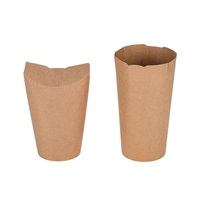 Gobelets en papier kraft pour collations, vaisselle jetable, boîtes à frites, supports pour frites, coupelles pour gaufrettes