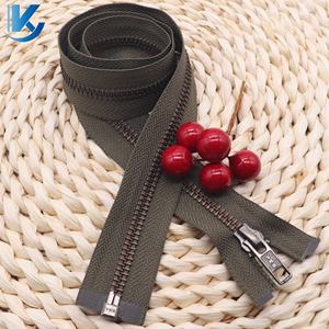 5 # النحاس الفضة معدن سحاب مصنع الجملة عالية الجودة سحاب مجتذب يمكن تخصيصها لسترة الجينز - Product Image 6