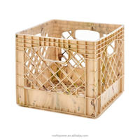 Camo Caisse en plastique dépliante 16QT-4GAL Heavy Duty Pliable Empilable Légumes Fruits Bière Poignées faciles à saisir