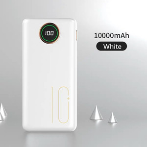พาวเวอร์แบงค์ขนาดเล็กบางเฉียบ ความจุ 10000mAh ชาร์จเร็ว พร้อมหน้าจอ LED แสดงผล ช่องเสียบ Type-C แบตเตอรี่ LI-Polymer รับประกัน 12 เดือน หลายสี ขายส่ง - Product Image 4