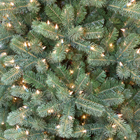 Ensemble d'arbre de Noël LED auto-éclairant en PE de haute qualité, grand modèle lumineux pour usage domestique en intérieur, 4.91-5.9-9.8 pieds, avec effet de neige et de flamme simulés