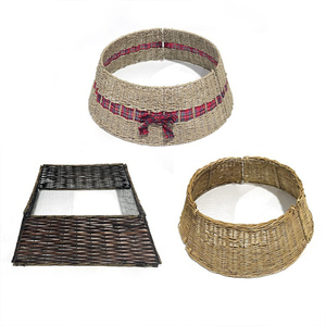 Large Christmas <strong>Tree</strong> Ring Paper Wholesale Christmas <strong>Tree</strong> Stand Accessories Christmas <strong>Tree</strong> <strong>Collar</strong> with Wicker Skirt - Product Image 6