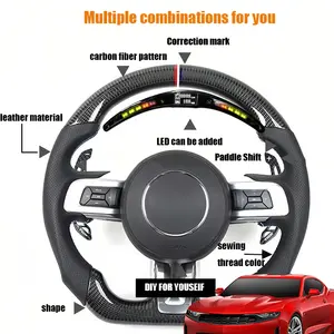 Ban chỉ đạo Wheel Convertible tùy chỉnh Alcantara sợi carbon chỉ đạo Wheel cho Chevrolet Camaro Corvette