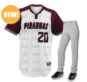 PURE Personnalisé col en V unisexe nouveau Design sans manches Baseball Softball uniforme Pro Team Jersey Baseball chemises pantalon uniforme ensemble - Product Image 3