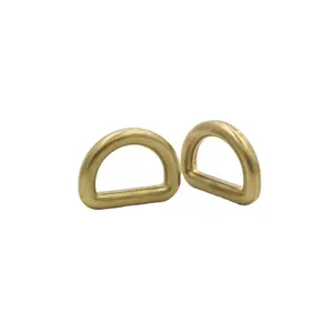 Thick copper wire D ring 3/4 inch solid brass D ring buckle