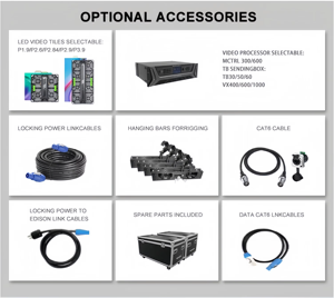 Pantalla LED de Alta Luminosidad P3.91 para Interiores, Pantalla LED de 500x1000mm para Espectáculos en Vivo - Product Image 6