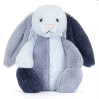 Peluche courte en patchwork bleu pâle à thème océanique JC Summer Easter Shy, avec rembourrage en coton PP, 31cm-50cm
