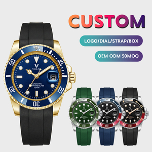 Montre de sport pour homme avec <span class=keywords><strong>bracelet</strong></span> en <span class=keywords><strong>silicone</strong></span>, mouvement chronographe numérique, option personnalisée, montre à quartz étanche pour femme et homme, luxe - Product Image 1