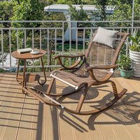 Fauteuil inclinable à bascule moderne, durable et personnalisable en alliage d'aluminium pour l'extérieur, idéal pour la maison, le jardin, l'école, la salle à manger et les loisirs