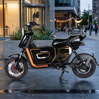 Sepeda Motor Listrik Dewasa 1000W 48V 40km/jam Skuter Kota Chopper E-Bike Sportbike dengan Throttle Pengantar Barang Moped Urit
