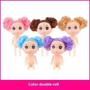 En gros, Poupée unisexe de 12 cm, faite à la main, avec fleur en maille de soie, modèle bébé nu, pour la pâtisserie, la maison de poupée et comme poupée gâteau, outil de pâtisserie - Product Image 5