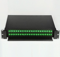 Boîtier de terminaison fibre optique HONDAO 48 ports, panneau de brassage SC/FC/LC, pigtail ODF 2U monomode/multimode (96 cœurs LC UPC SM) pour l'ingénierie