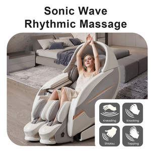 Luxuriöser Ganzkörper-Massagesessel von Nacken bis Oberschenkel mit 4D-Zero-Gravity-Funktion und Morningstar 4-Rollen-<span class=keywords><strong>Massage</strong></span> - Product Image 2