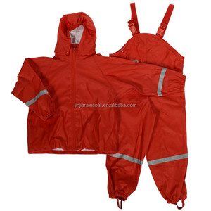 Imperméable de haute qualité, durable, imperméable, écologique et léger pour garçons, filles et enfants, idéal pour les excursions, avec veste et salopette. - Product Image 4