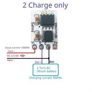 (BSC) ND1A05MA Mini 5V 1A USV Unterbrechungsfreies Ausgangsmodul 2-in-1 Lade- und Entladegerät 3,7V 3,8V 4,2V Lithium 18650 Batterieladegerät - Product Image 4