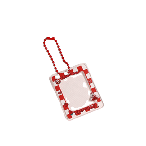 Wholesale Personalised UV Printing Acrylic <b>Keychain</b> with Transparent Insert Photo Frame and DIY Options - Product Image 1