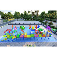 Toboggans aquatiques Aqua Play - Aire de jeux aquatique extérieure pour enfants avec construction en fibre de verre pour usage résidentiel