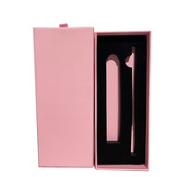 Boîtes personnalisées pour kit de gloss et crayon à lèvres rose, noir, marron – Emballage vide pour maquillage à marque privée, coffret cadeau combo lèvres