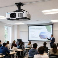 Projecteur laser professionnel CAAVITS 6000 lumens WUXGA 1920x1200 3LCD pour l'éducation, les universités, les projecteurs pour salles de classe