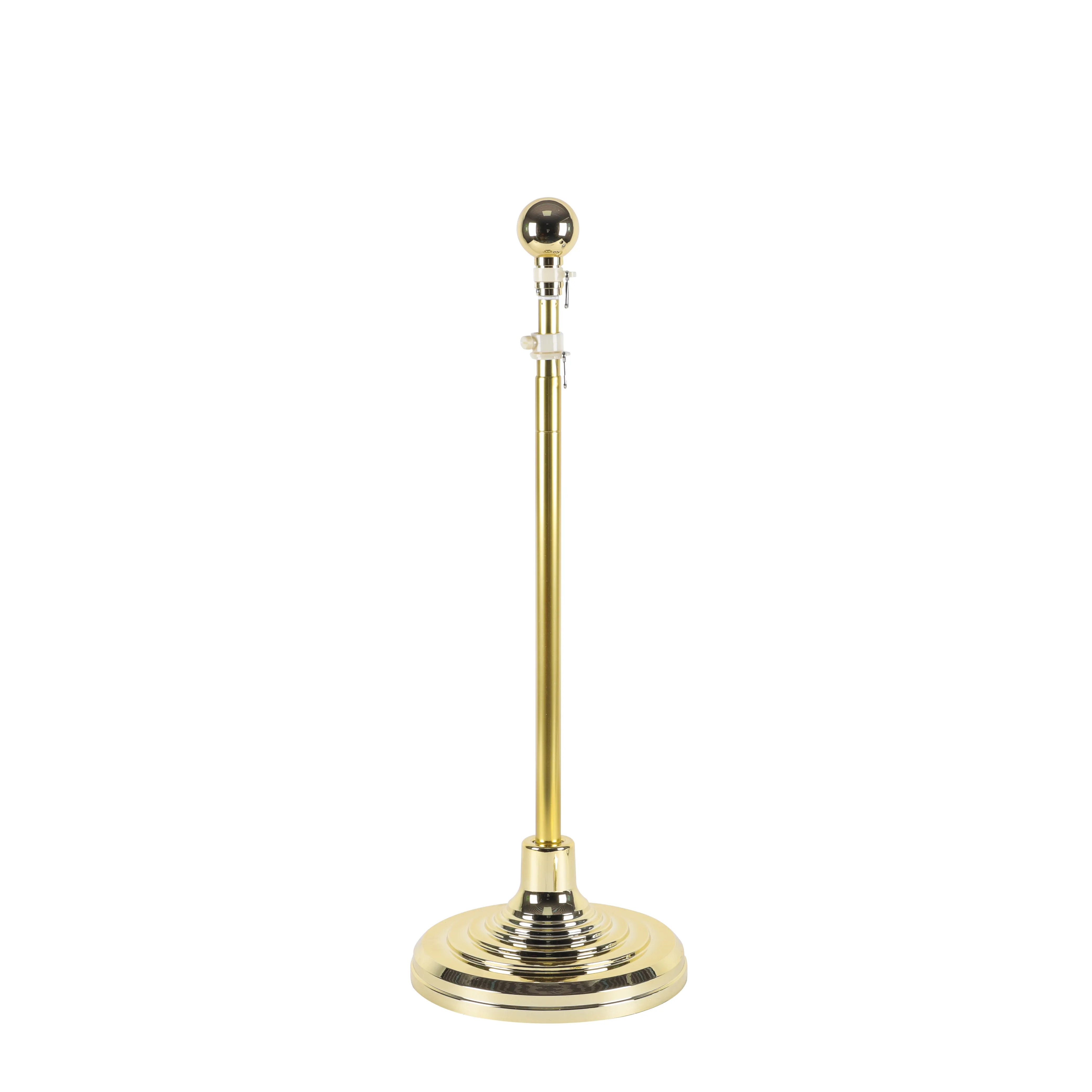 Base Stand for Indoor Flagpole  Gold Interior Flag Holder Stands for Pole Compatible Prefect for Classroom  Churches  Meeting