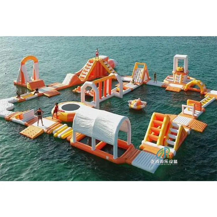 Parque acuático flotante inflable del mar comercial de China Juegos Parque acuático inflable adulto gigante
