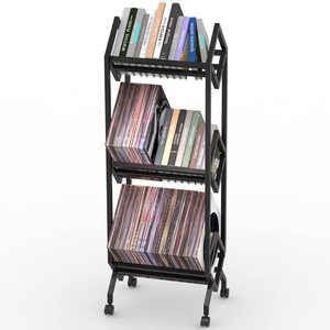 Support de style bibliothèque en métal 2025 Longstar best-seller, peut contenir <span class=keywords><strong>des</strong></span> disques vinyles/<span class=keywords><strong>CD</strong></span>/magazines, parfait pour l'affichage du salon à la maison - Product Image 1