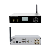 Amplificateur de puissance numérique 2x50W, amplificateur stéréo karaoké avec micro, réverbération, écho, Hi-Fi, audio domestique pour entrée ARC, optique, USB