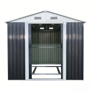 Caseta <span class=keywords><strong>de</strong></span> Almacenamiento Exterior Resistente <span class=keywords><strong>de</strong></span> Acero Galvanizado, con Cerradura e Impermeable, <span class=keywords><strong>para</strong></span> <span class=keywords><strong>Herramientas</strong></span> <span class=keywords><strong>de</strong></span> Jardín, con Tamaño Personalizado - Product Image 4
