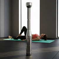 Cloche de musculation réglable en acier de 8 kg, 6-en-1, en acier C45, chromée argentée, type mace indienne, pour entraînement de force en salle de sport