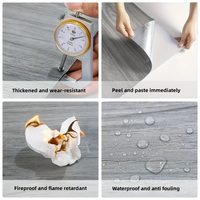 PVC Holzmaserung Selbstklebende Vinyl-Bodenfliesen Dekorative Schutzfolie Abzieh- und Aufklebbare Bodenaufkleber für Wohnzimmer, Schlafzimmer, Büro
