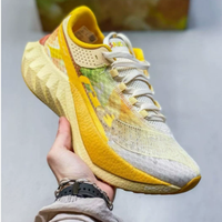 Chaussures de course de marathon unisexes légères pour adultes, respirantes, en maille et coton, avec amorti en EVA, semelle en caoutchouc antidérapante, pour longues distances