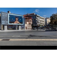 Écran LED mural fixe extérieur P4, haute luminosité, étanche, pour publicité en piscine, complexe hôtelier, magasin de détail