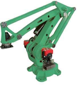 Pommes de terre pommes oranges oignons légumes fruits cadre boîte carton emballage bras robot palettisation machine palettiseur automatique - Product Image 1