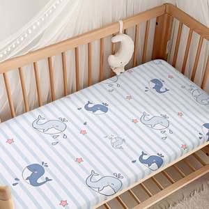 Sábana Ajustable para Cuna, Sábana para Cama de Niño Pequeño, Sábana Elástica y Transpirable, Cubre Colchón - Product Image 2